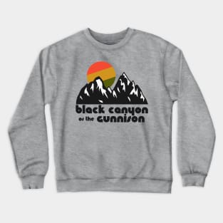 Retro Black Canyon of the Gunnison ))(( Tourist Souvenir National Park Design Crewneck Sweatshirt